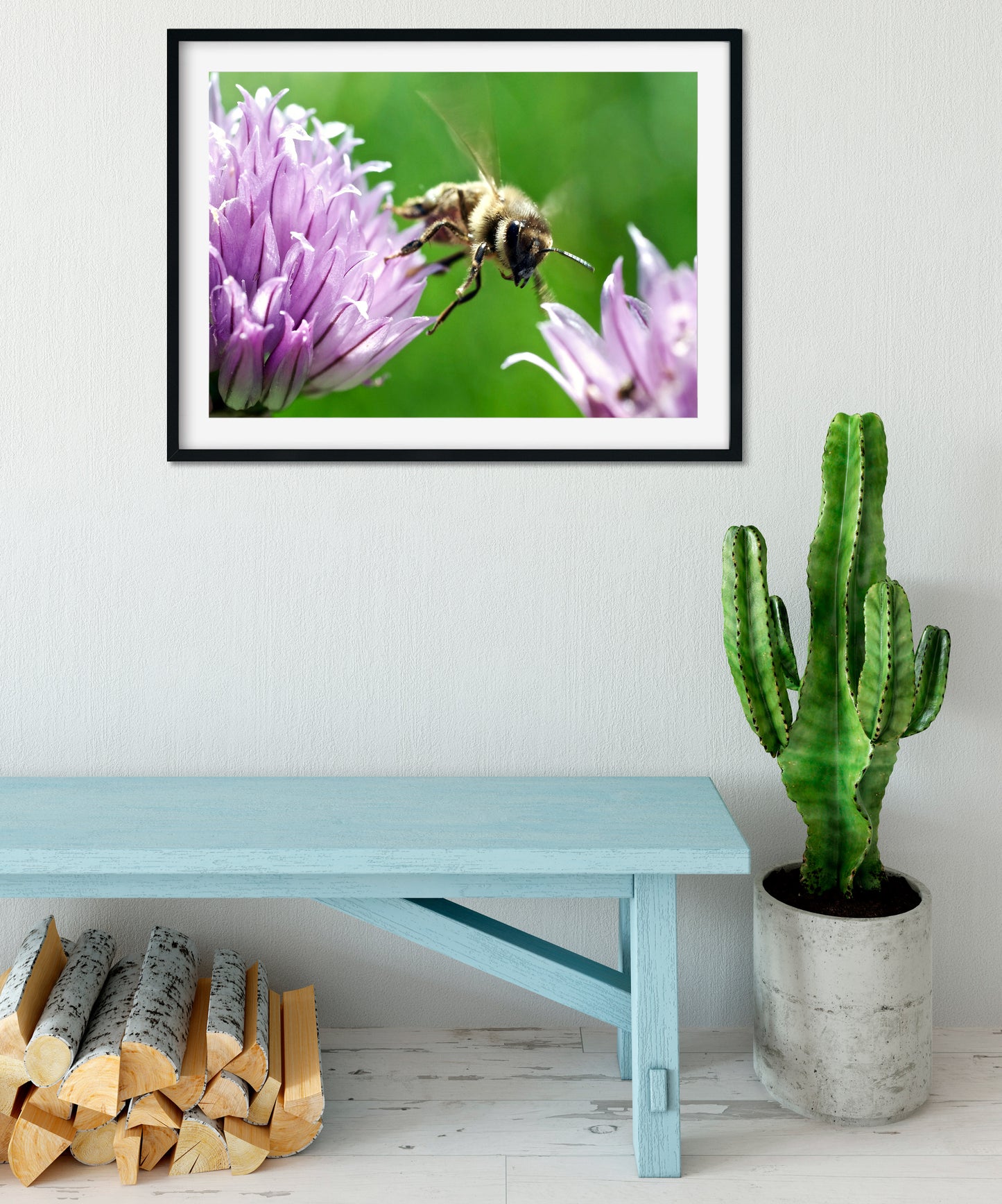 Honey Bee macro photography Print photography print