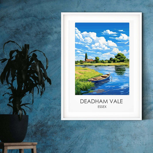 Deadham Vale travel posters UK  Essex landscape print