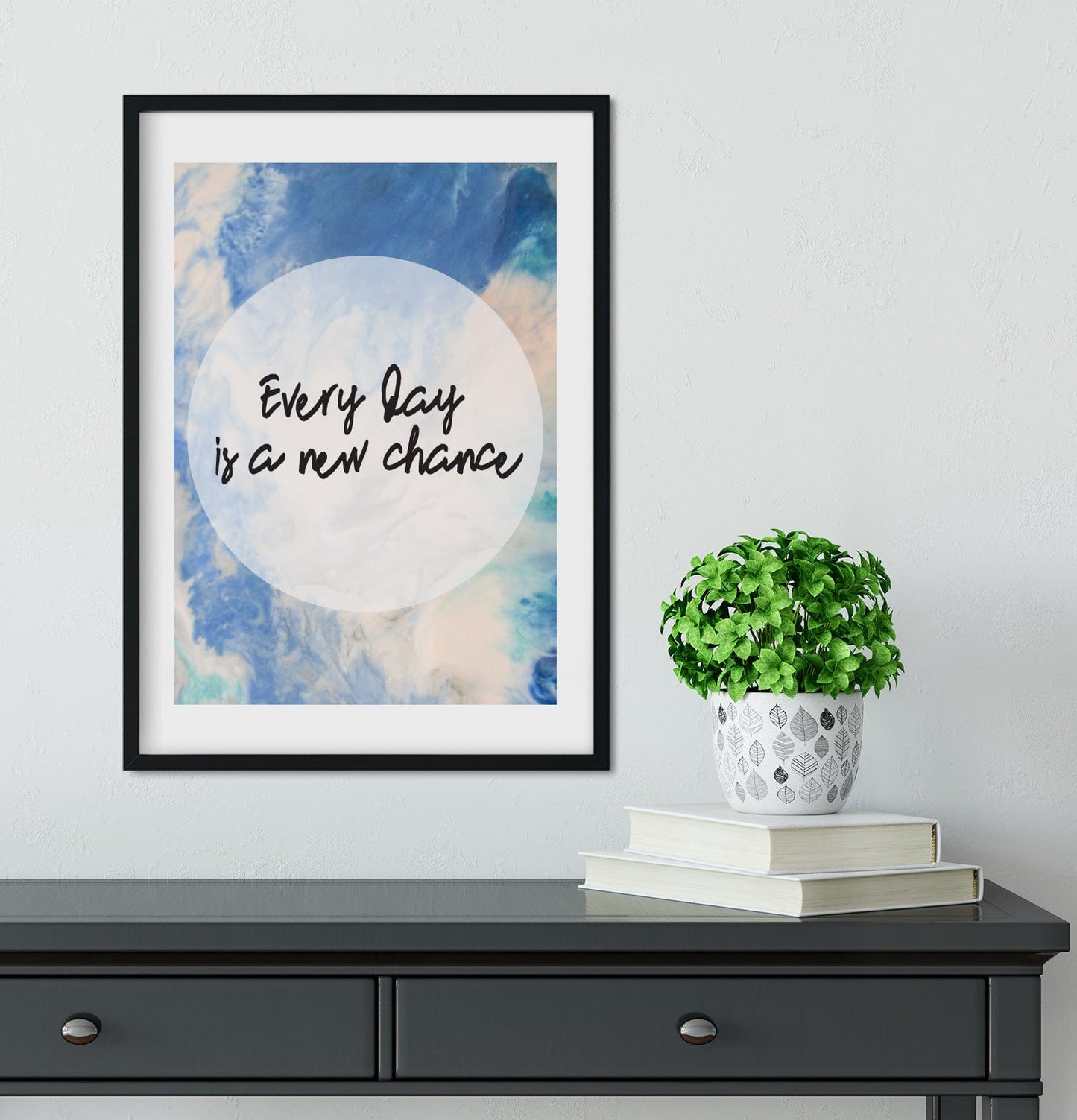 Every day is a new chance inspirational quote print quote prints
