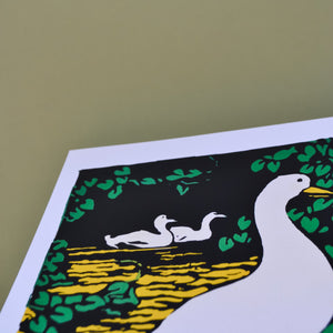 Framed Vintage Duck Print, D is for Duck art Vintage Nursery prints Alphabet Prints