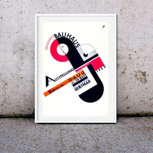 Bauhaus art exhibition poster, Bauhaus poster by Joost Schmidt Vintage Advertising Prints