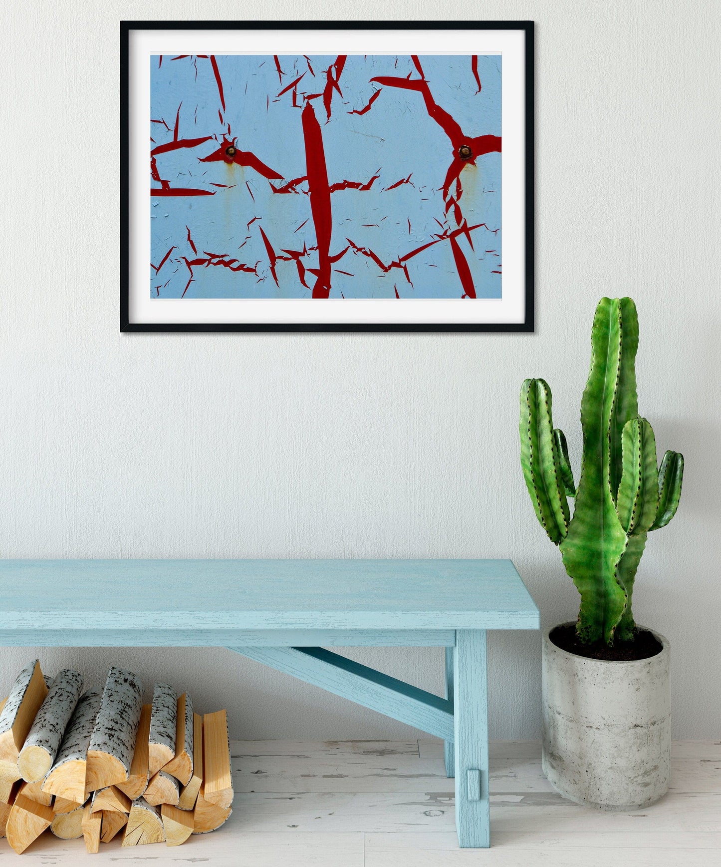 Abstract photography paint framed print, industrial abstract print