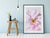 Framed pink flower Print, pink rose print, flower photography floral wall art, minimalist print pink flowers personalised print