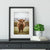 Framed highland cow print, highland cow art, highland cattle print Photography Prints