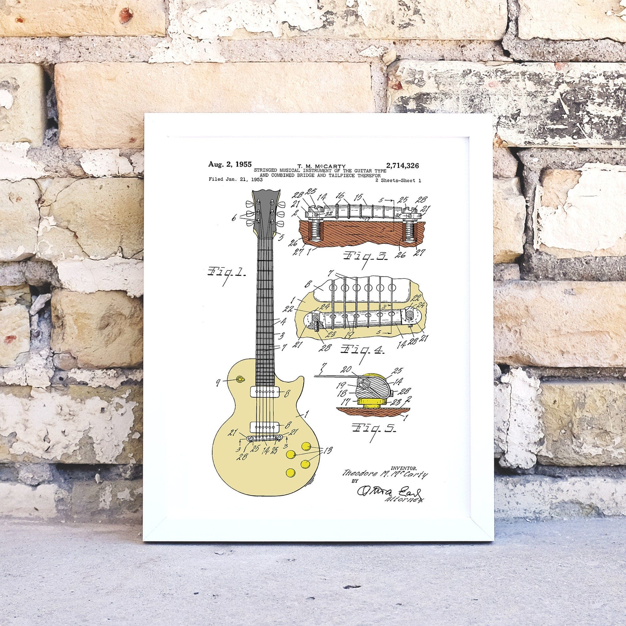 Digital Download Gibson Les Paul Guitar printable