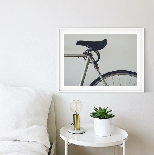 Modern Bicycle Print, Black And White Bike Wall Art, Saddle Poster, Minimalist Art bike print, bicycle wall art