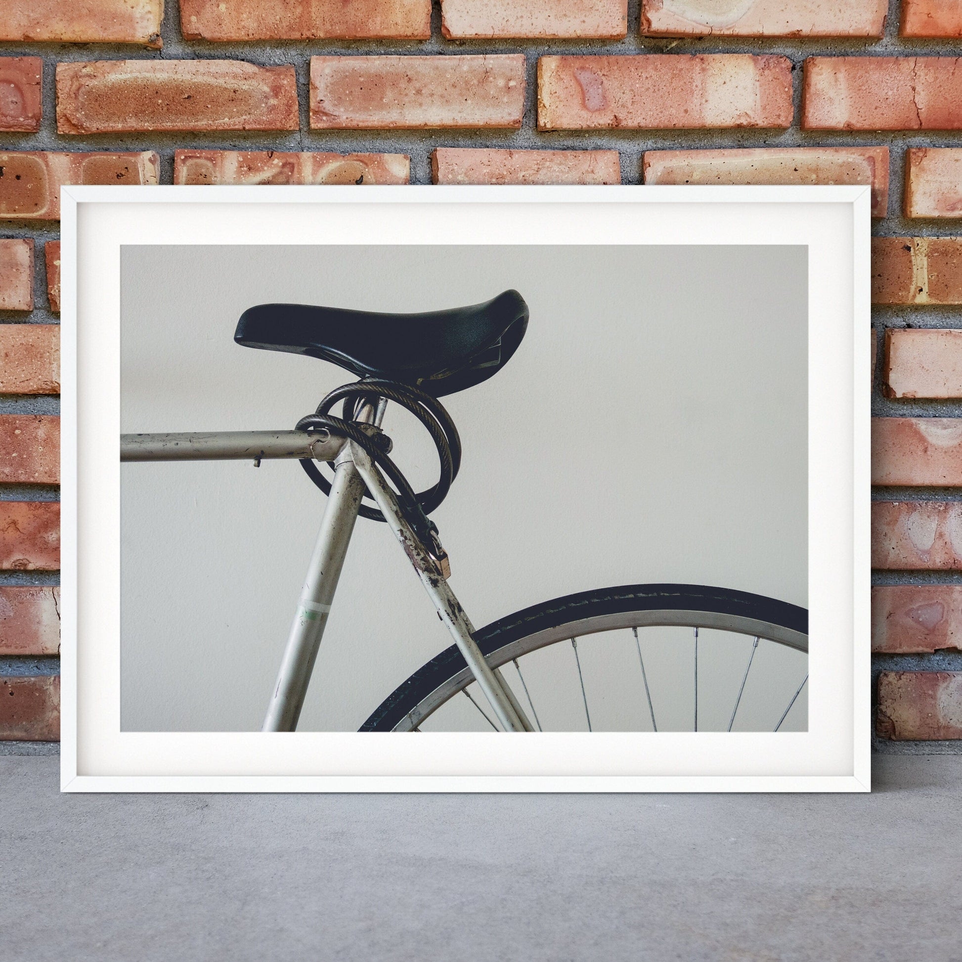 Modern Bicycle Print, Black And White Bike Wall Art, Saddle Poster, Minimalist Art bike print, bicycle wall art