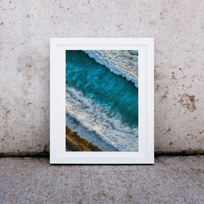 Ocean beach Print Wave Print Sea Print Ocean water photo, Chill Landscape sea photography blue ocean photo