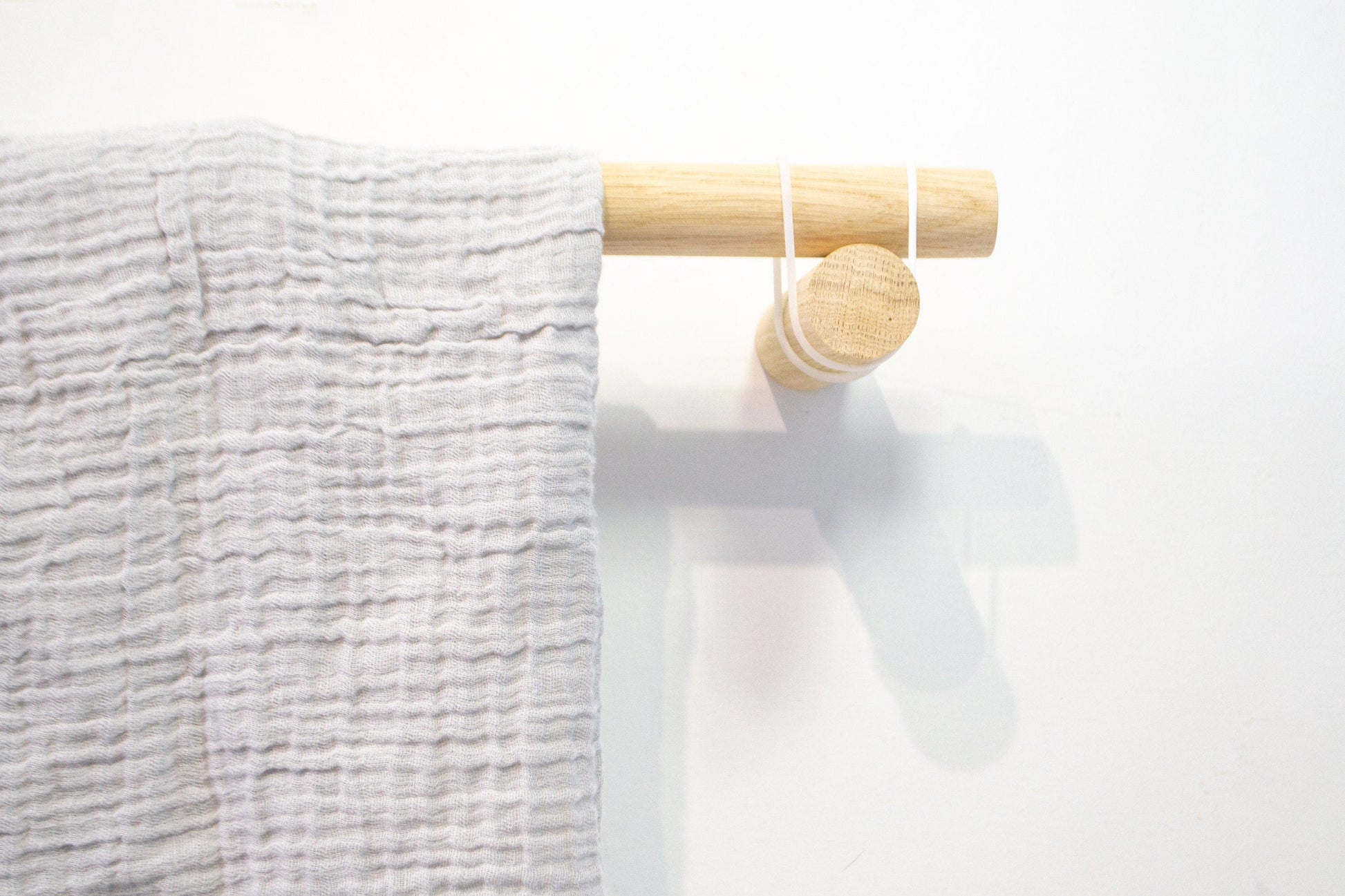 Wooden Towel Rail for Bathroom or Kitchen Towel Holder