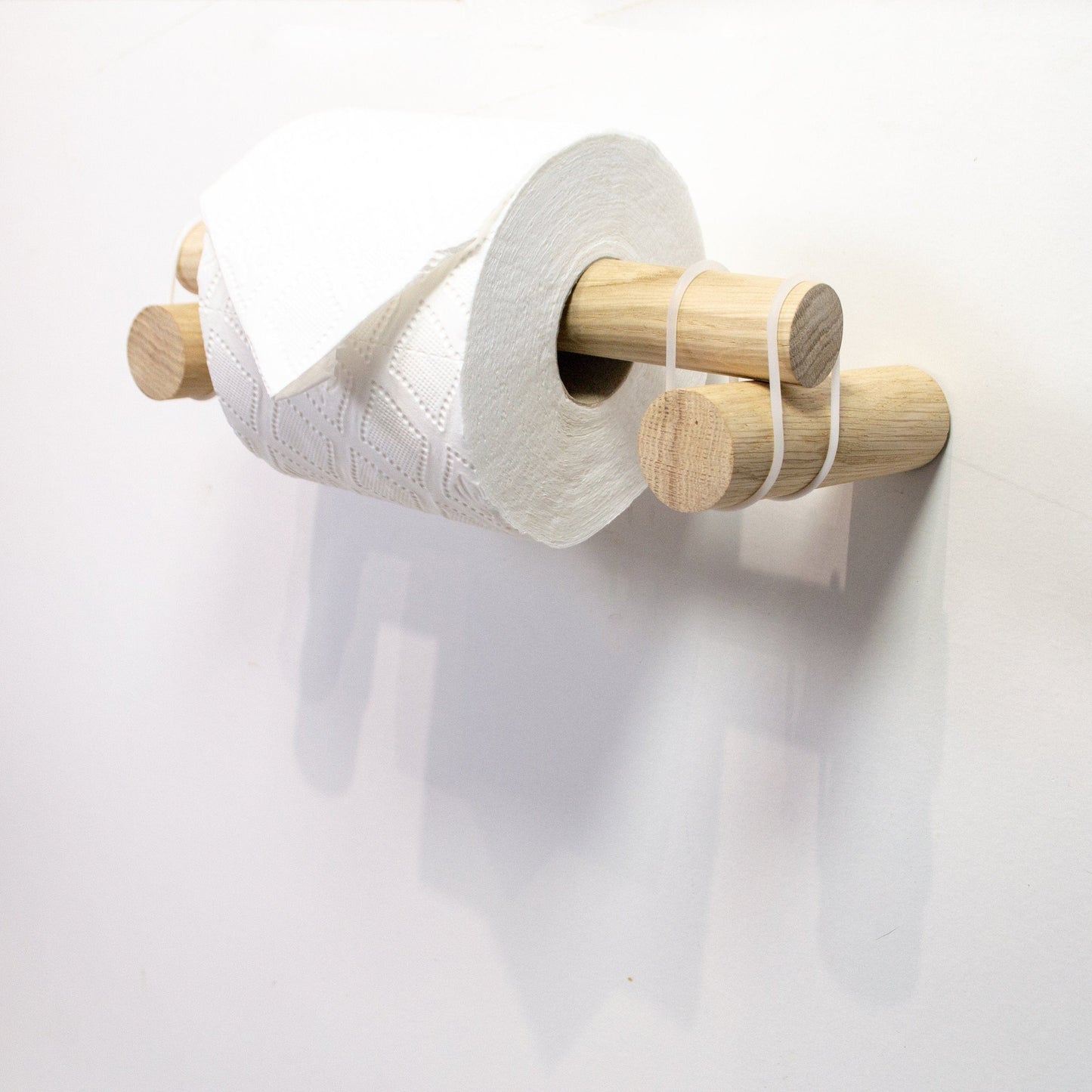 Wooden Toilet Roll Holder, minimal wall mount toilet paper holder