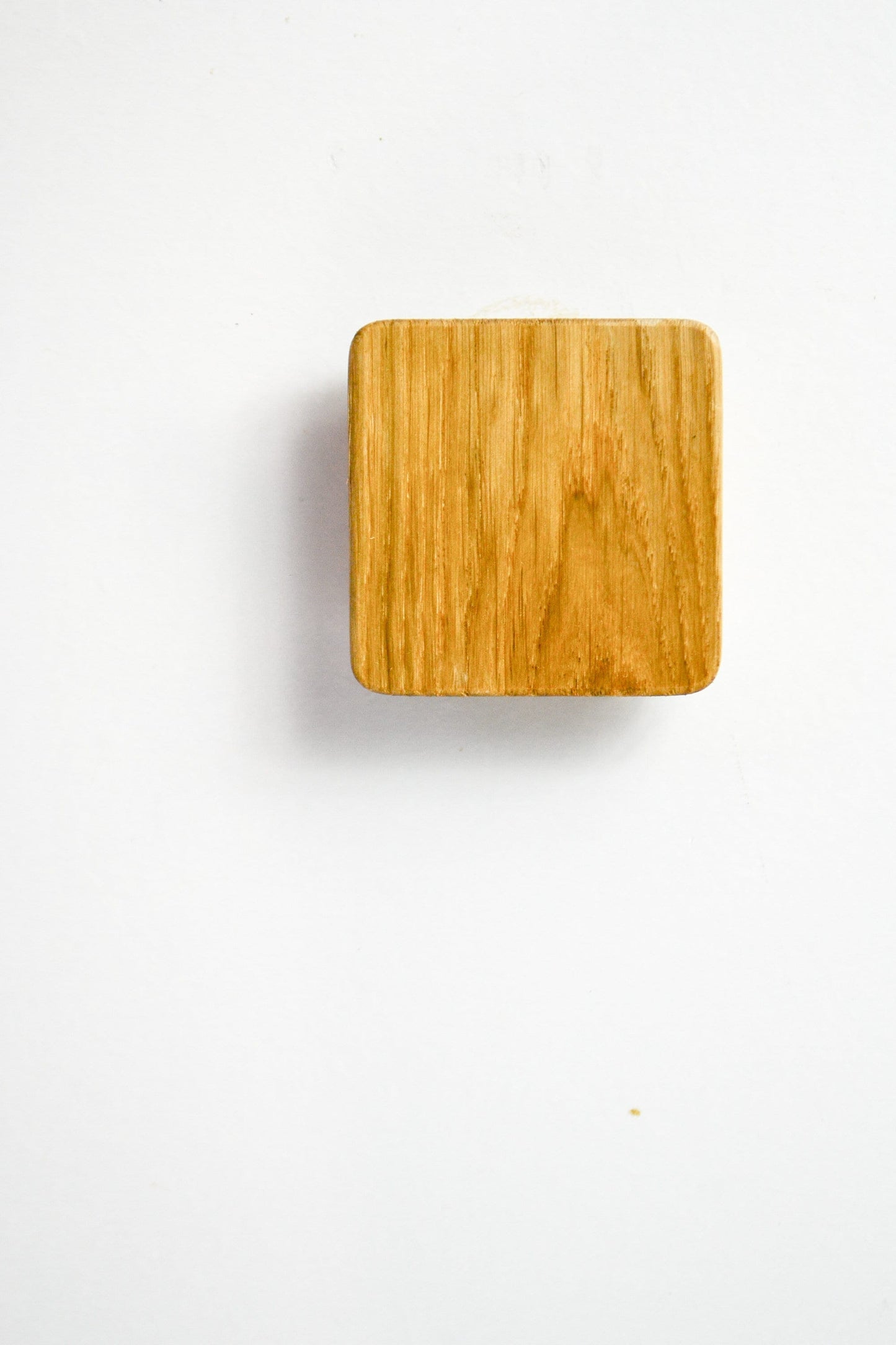 Square wooden pull handle, Minimalist handle Modern cabinet pull