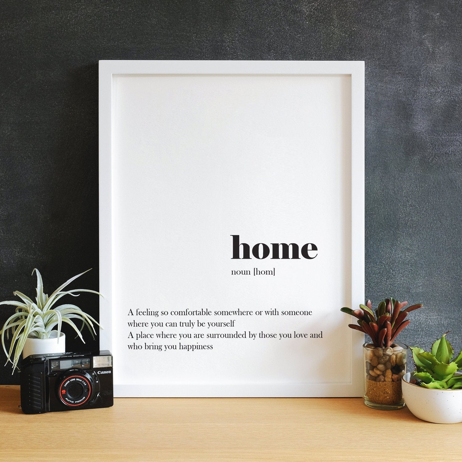 Framed Home definition print, home meaning, Word Definition Wall Art, Home quote Print, Housewarming print quote prints