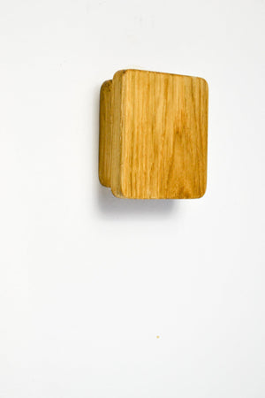 Square wooden pull handle, Minimalist handle Modern cabinet pull