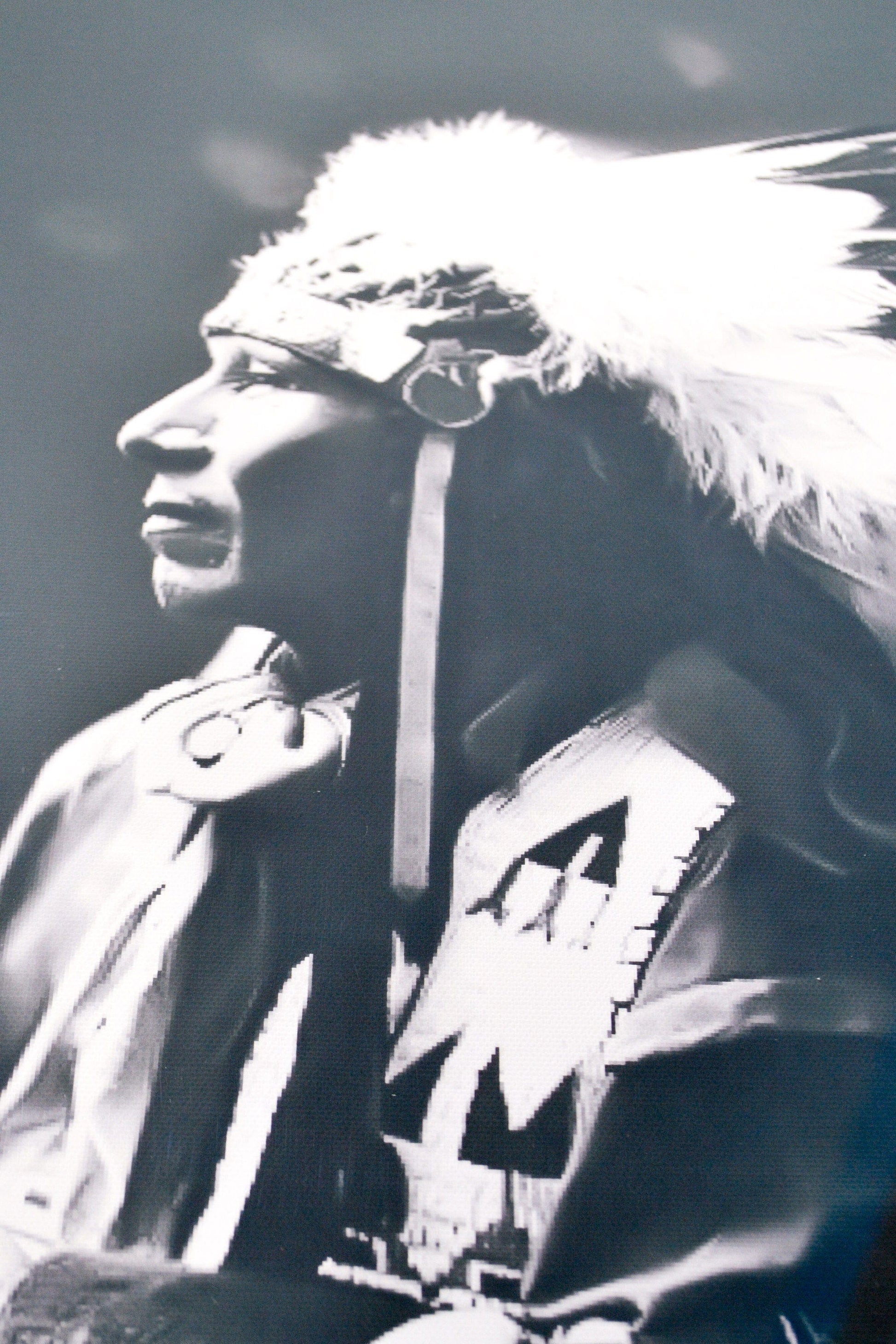Framed Vintage Photography Print, Native American man print, art native american print, american indian print, antique print A5 A4, A3, A2