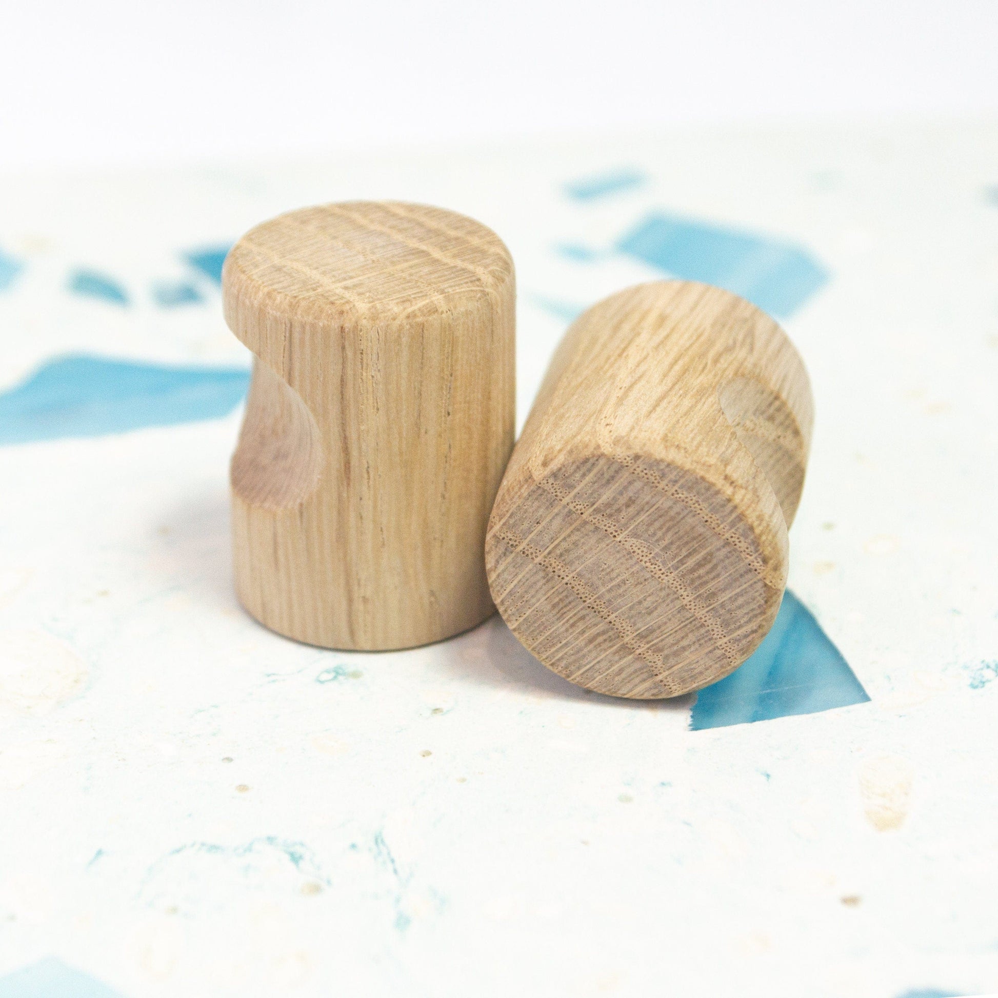 Small Oak Knobs, wooden drawer knobs, wood cabinet knobs