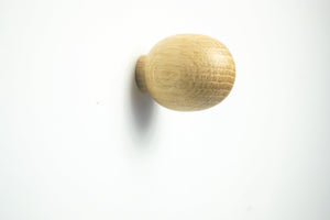 Small oval Oak Knobs, wooden drawer knobs, wood cabinet knobs