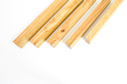 Long Wooden Handle Oak Drawer Pulls, Oak cabinet pulls or wooden wardrobe handles homewares