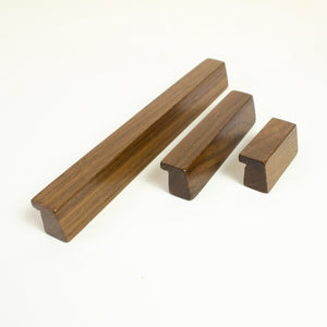 Walnut Wood Drawer Handles, Cabinet Handles or Wardrobe Handles