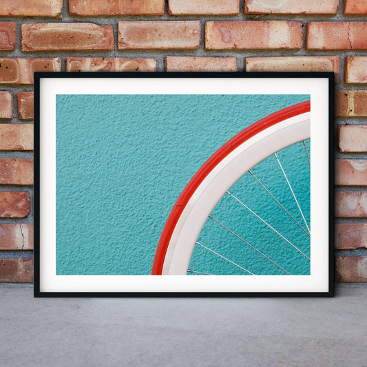 Digital Download Bike wheel printable poster instant download