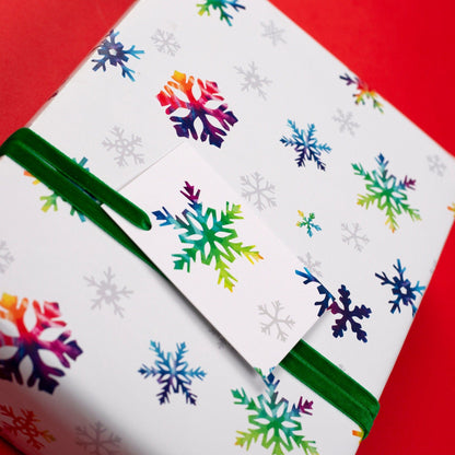 Snowflake Wrapping Paper, Christmas White Wrapping paper set Wrapping paper