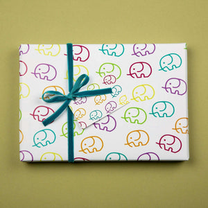 Baby Elephant Wrapping Paper Set