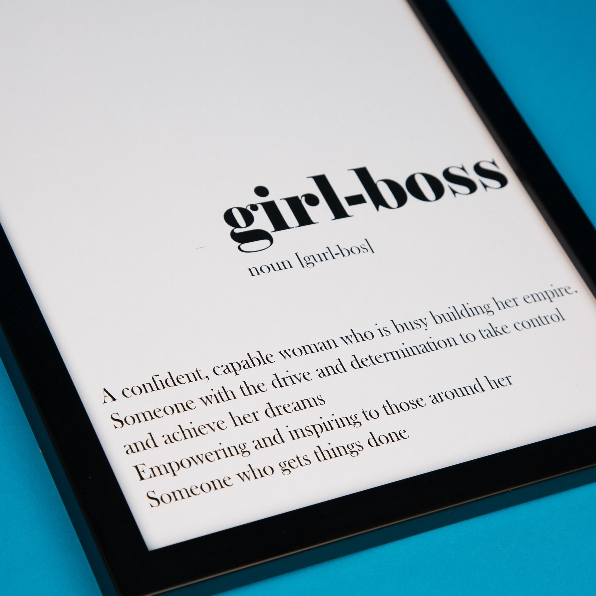 Personalised Girl-Boss Print and Homewares Gift Set