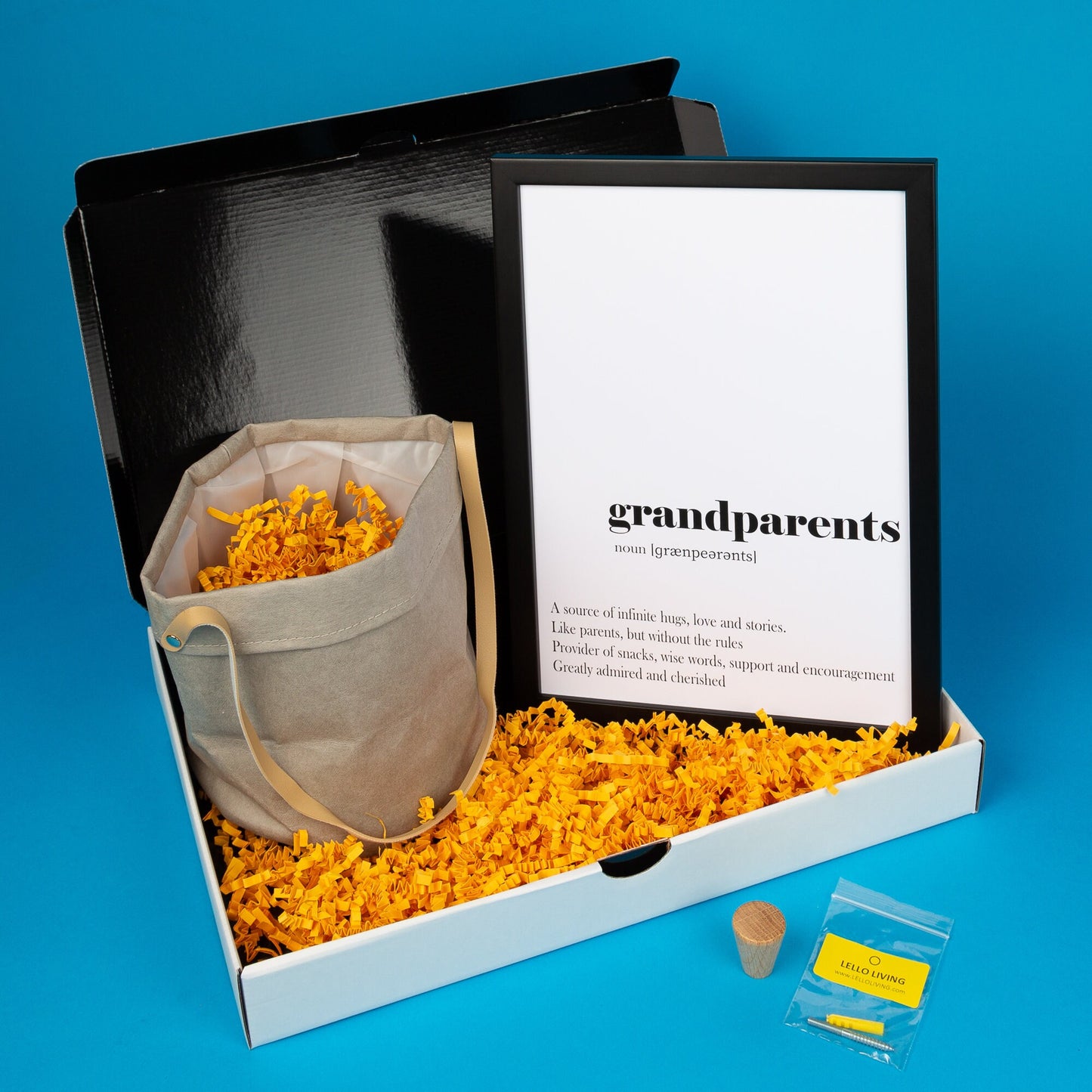 Personalised Grandparents Print and Homewares Gift Set
