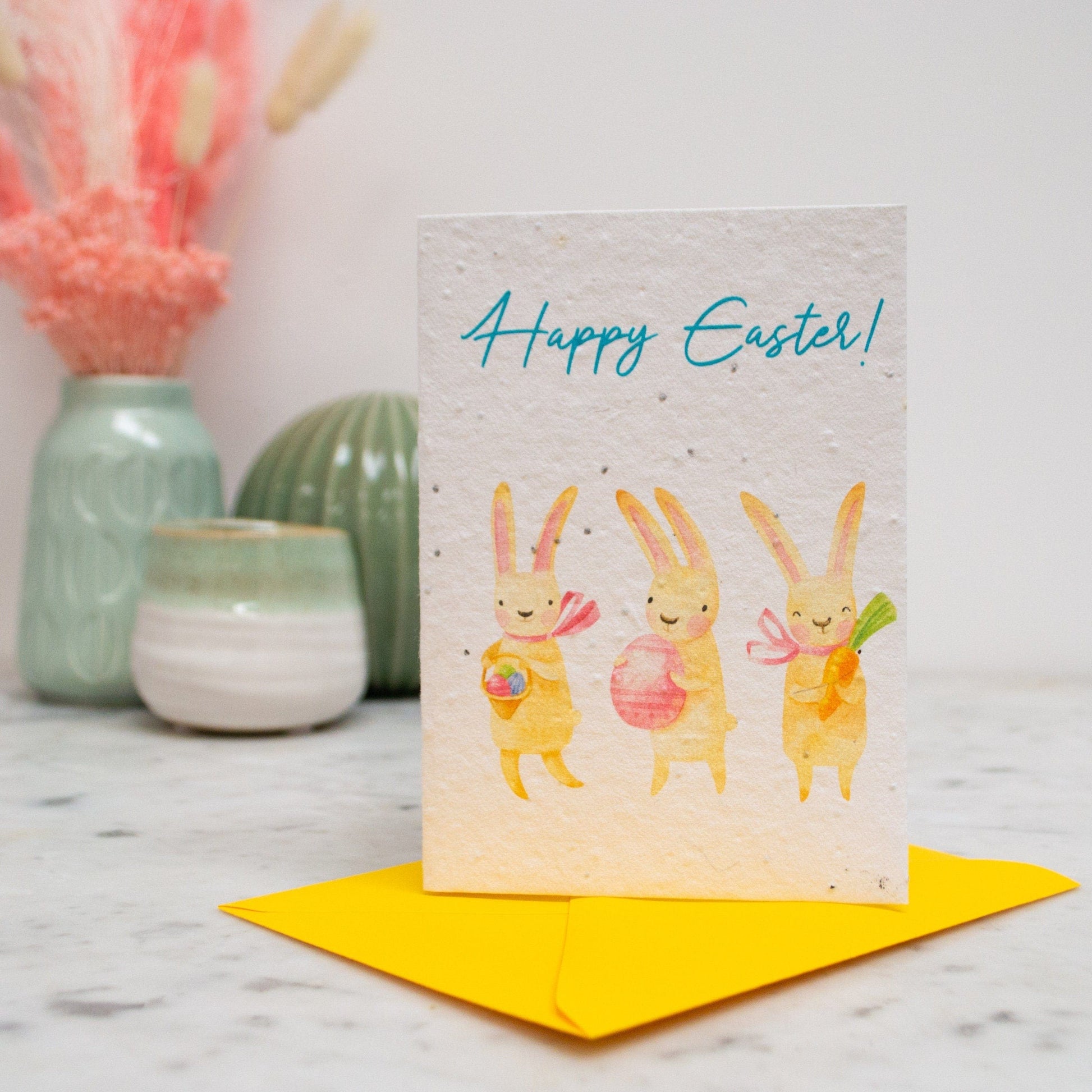 Easter Bunny Plantable Seed Paper Card