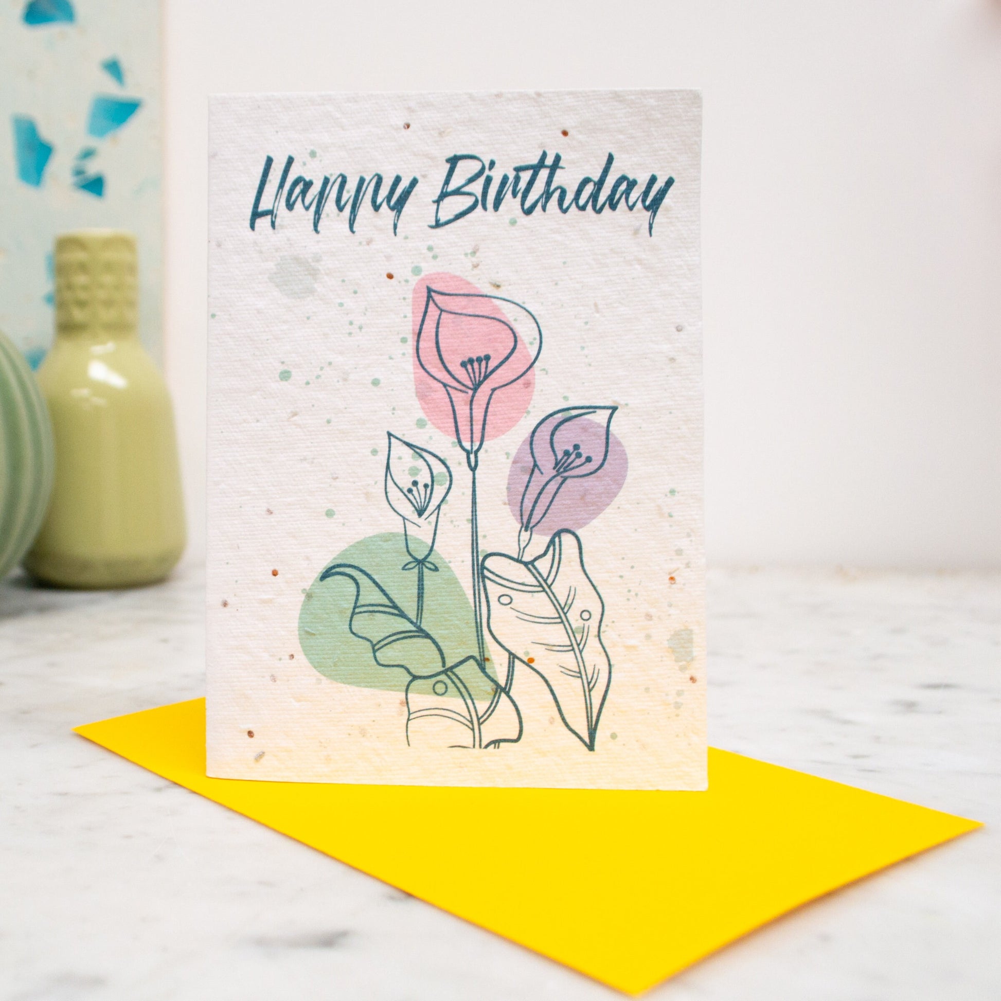 Happy Birthday Lilly Plantable Seed Paper Card