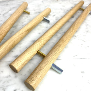 Round Oak Wood Drawer Handles, Minimalist handle Modern cabinet pulls, Wood cabinet Pull, cabinet door handles, handmade wardrobe handle