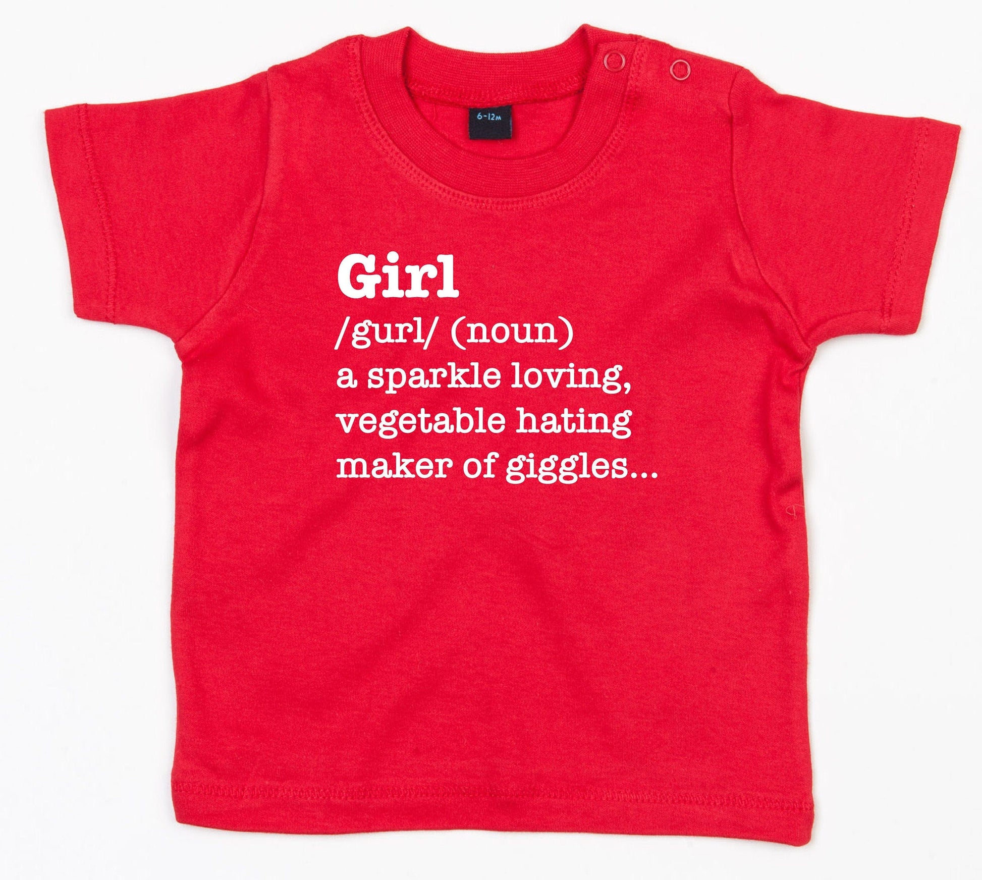 Funny Girl Definition Tee: Humorous T-Shirt for Girls' Wardrobe