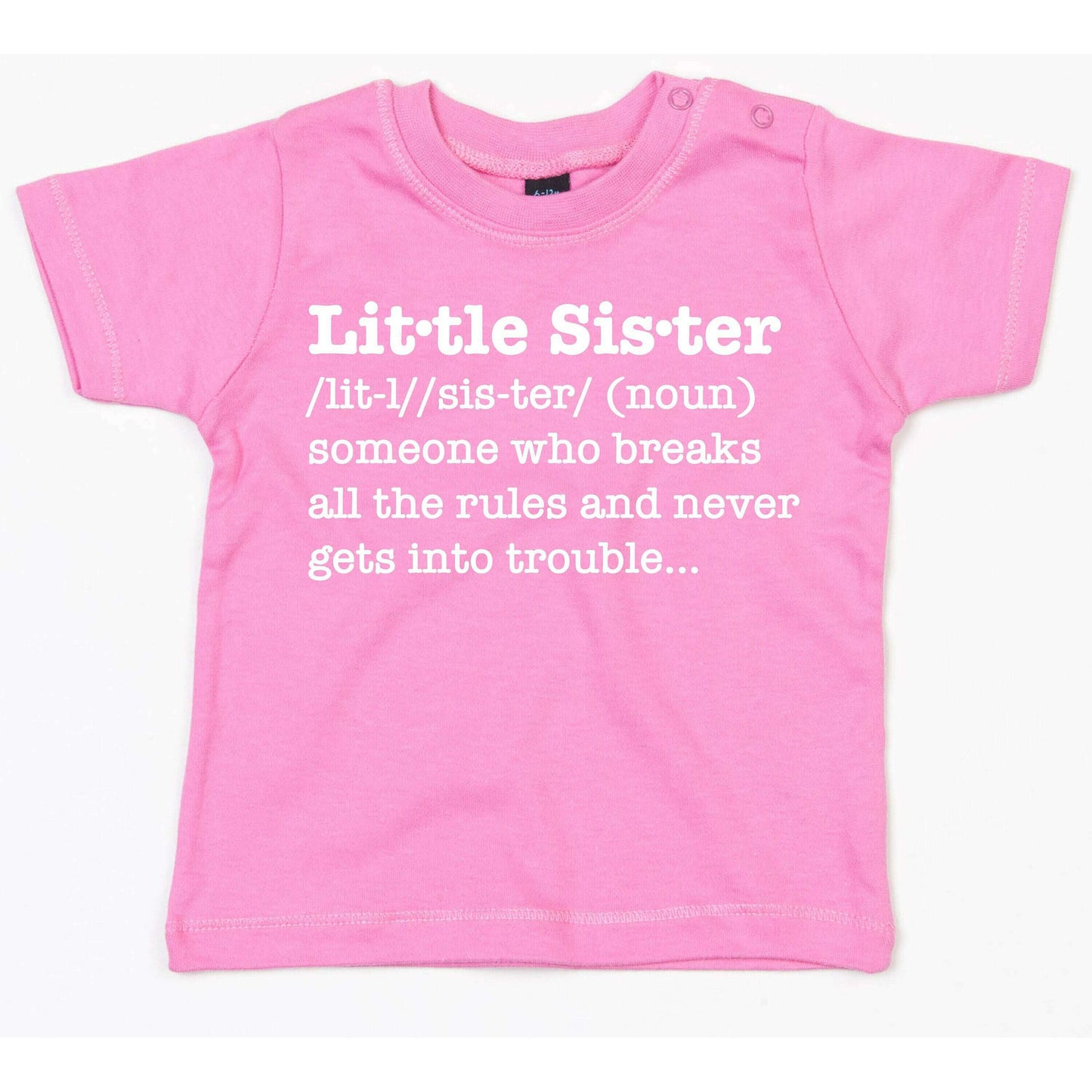 Big Brother And Little Sister Definition T Shirt Set, Sibling Matching Clothing, New sister sibling announcement shirt funny kids tee