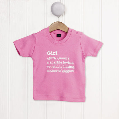 Girl Funny Definition T Shirt, girls tee Gift, cute toddler shirt, one two year old cute kids clothes, sibling t shirt