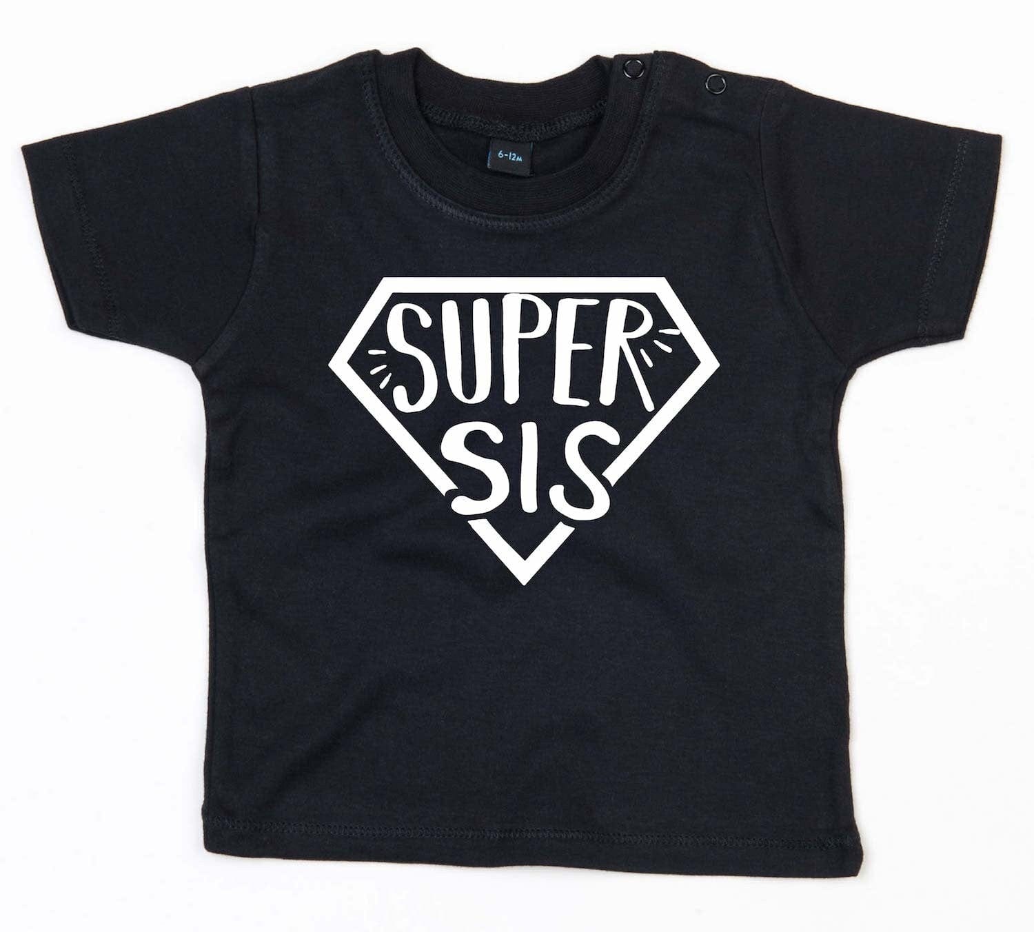 Super Sister T Shirt, superhero birthday gift for sister sibling shirt