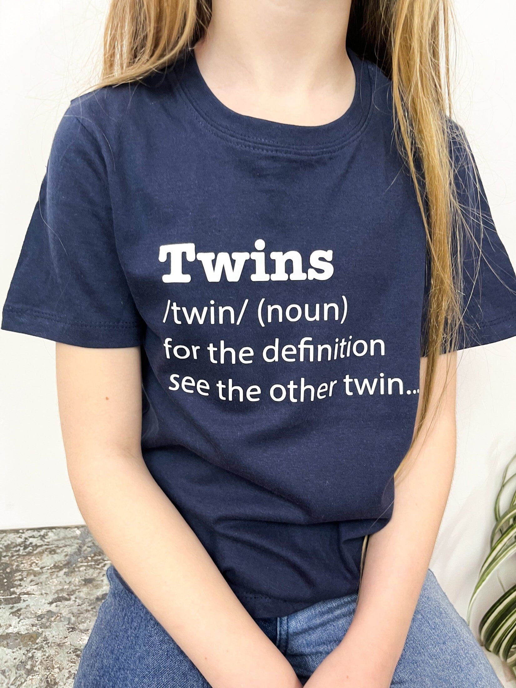 Twins Definition T Shirt Set, Matching Twins Toddler shirts Gift Set