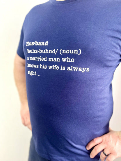 Husband definition T Shirt for Men, Hubby t shirt anniversary gift