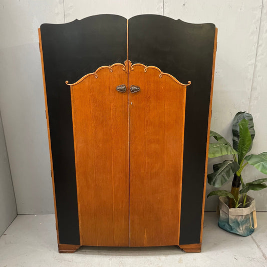 Large Upcycled hand painted vintage wardrobe