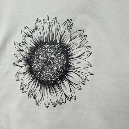 Women's Sunflower T Shirt, sunflower top floral t shirt