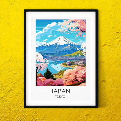 Japan Tokyo modern travel print graphic travel poster