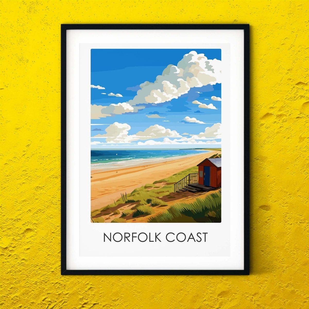 Norfolk Coast travel posters UK coastal prints