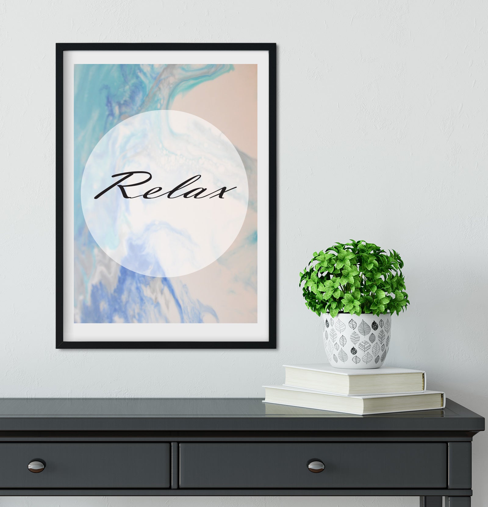 Relax mindfulness print Quote Prints