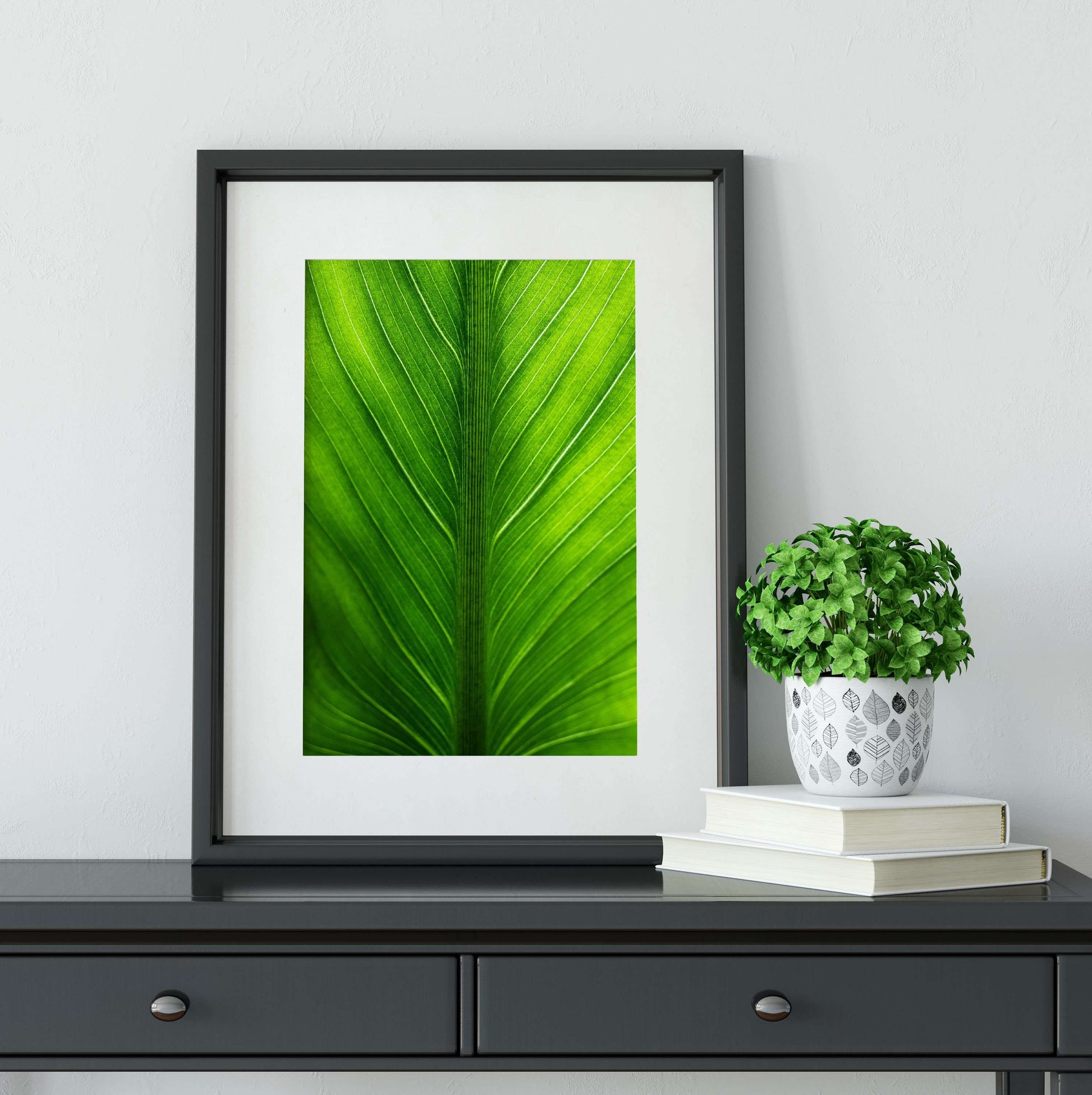 Set of 3 leaf photography prints gallery wall art set, close up triptych print set Photography Prints