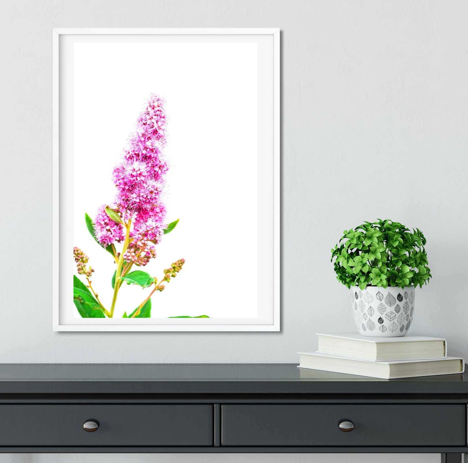 Pink Minimalist Botanical Print, Wildflower photography Photography Prints
